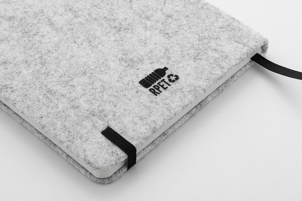 Rpet Felt Notebook Refelt Note A5 - Grey
