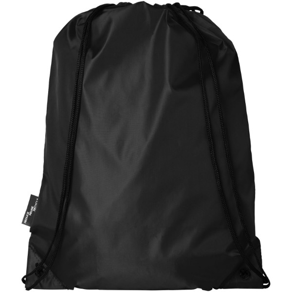 Sac à dos RPET Oriole avec cordon de serrage 5L - Noir