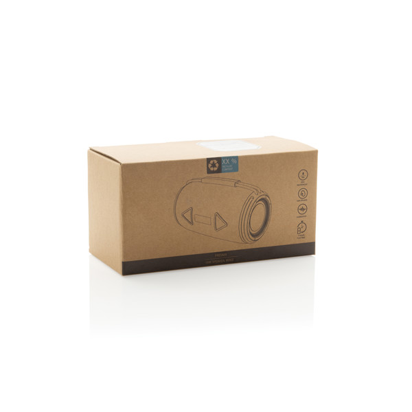 Prisma RCS recycled plastic IPX 4 waterpoof 16W speaker - Grey