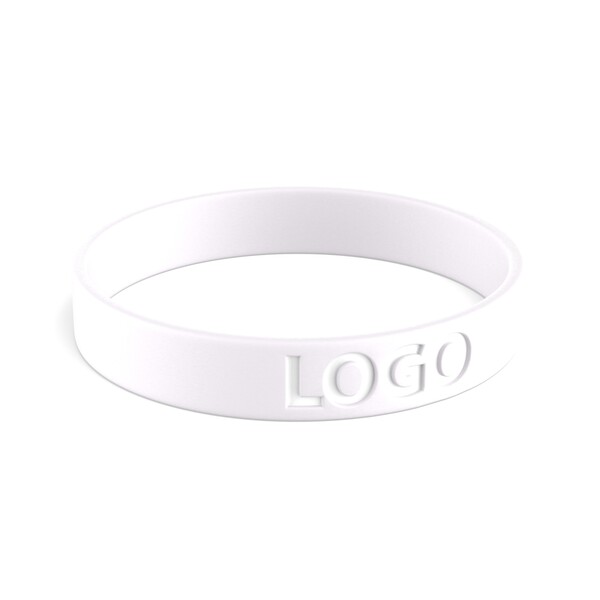Customised silicone wristbands (12mm width) - Light Purple / 18x1.2x0.2cm