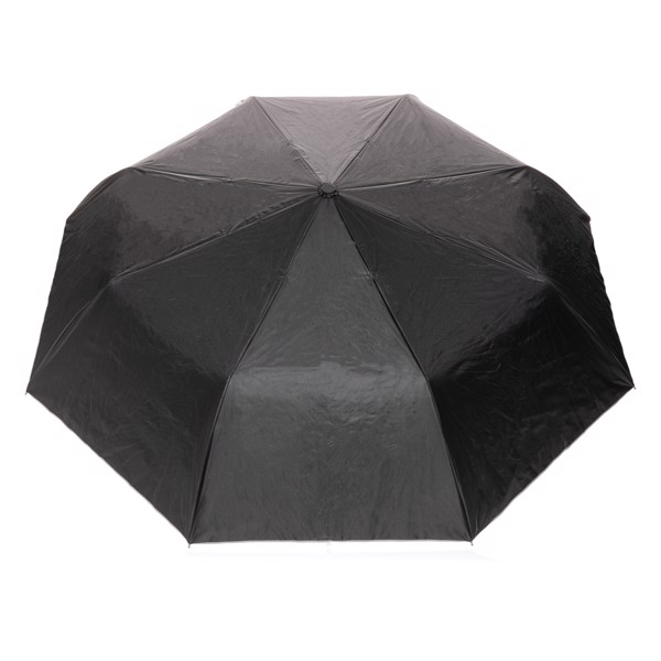 21" Impact AWARE™ RPET 190T Pongee dual colour mini umbrella - Silver