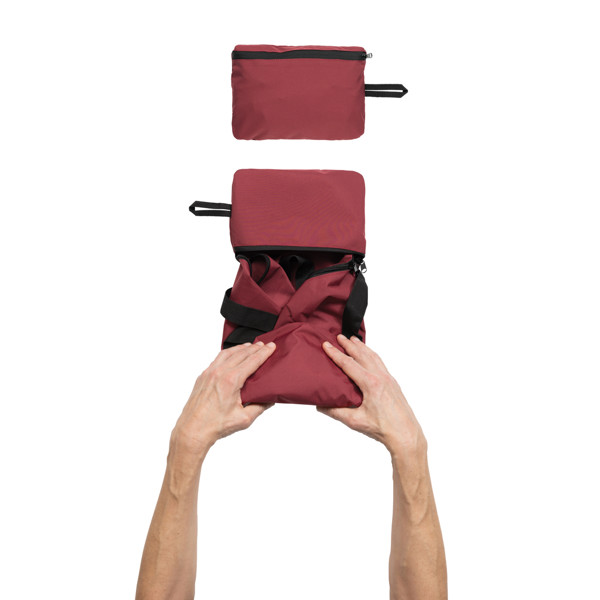 Borsa sportiva pieghevole Dillon AWARE™ RPET - Rosso Ciliegio