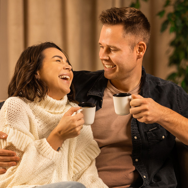 Kerala set of 2 ceramic mugs - White