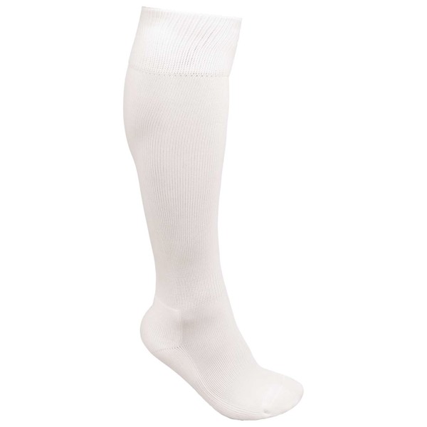 Plain Sports Socks - White / 43/46