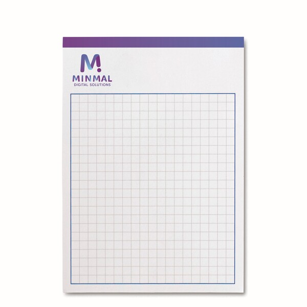 A6 size writing pad (EU made) - Full colour