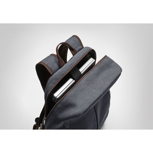 Laptop backpack in canvas Umea