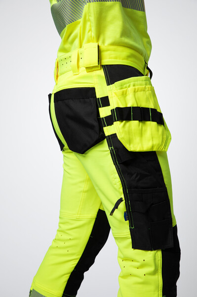6571 Waistpant Stretch Yellow/black C148