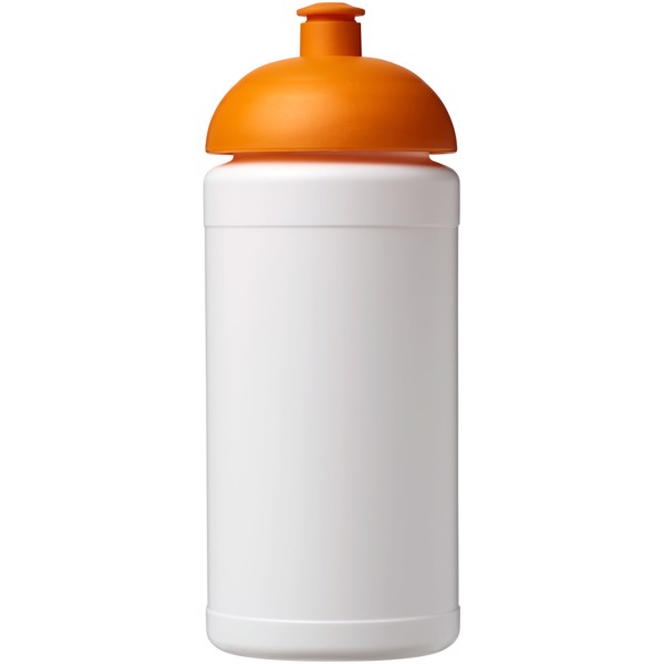 Sportovní láhev s kupolovitým víčkem Baseline® Plus 500 ml - Bílá / 0ranžová