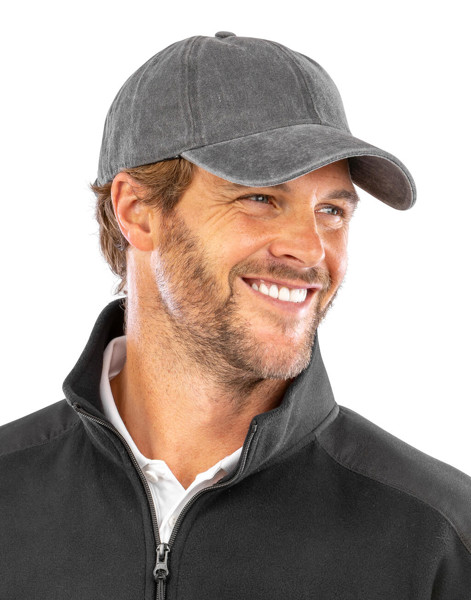 Result Pure Cotton Vintage Cap - Vintage Grey / ONE SIZE