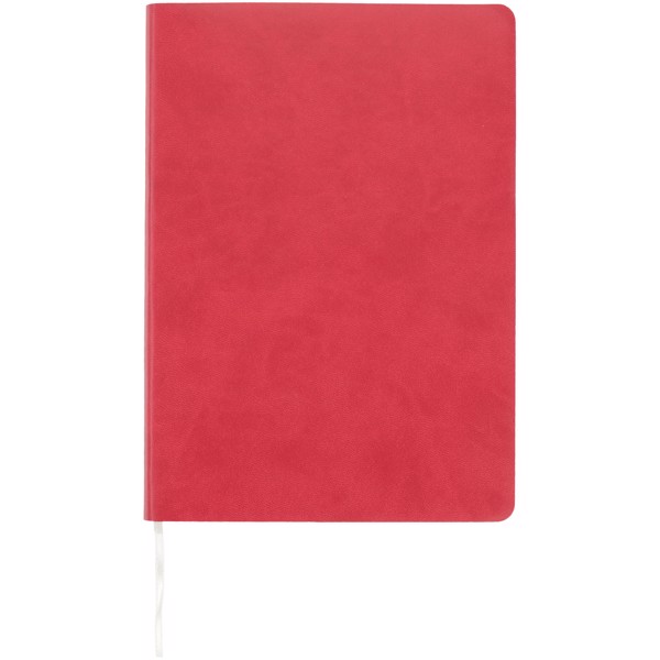 Zápisník Liberty z příjemně měkkého materiálu - Červená s efektem námrazy
