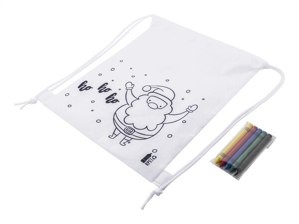 Colouring Christmas Drawstring Bag Julfar Bag B