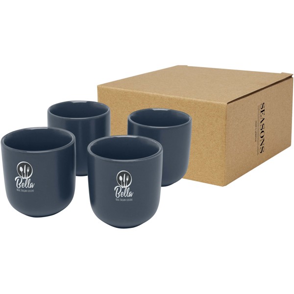 Tasse à espresso Male de 90 ml à 4 pièces - Bleu hale