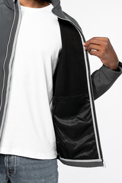 2-Layer Softshell Jacket KA424 - Dark Grey / L