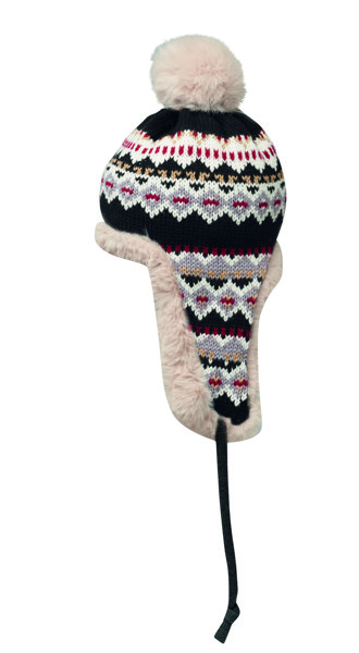 Gestrickte Ohrenmütze Yulong - Grau