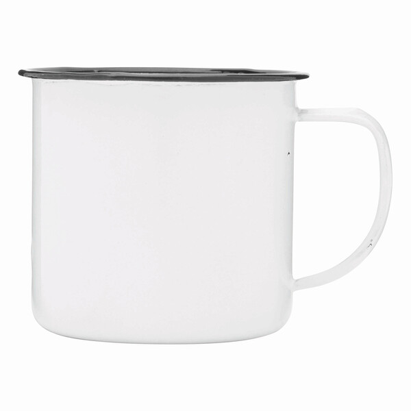 Enamel Mug Retro Cup - White