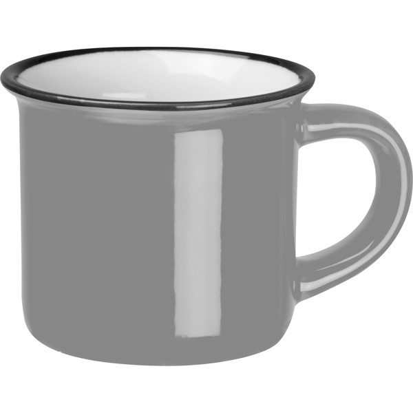 Ceramic espresso mug TILL - Silvergrey