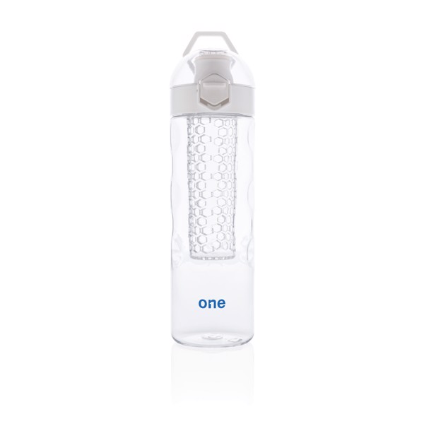 Honeycomb lockable leak proof infuser bottle - White