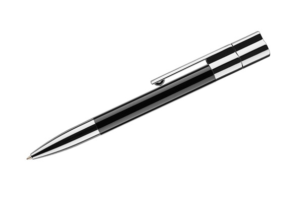 Ball pen with USB flash drive 8 GB BRAINY - black