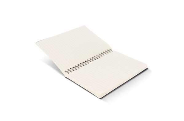 Carnet de notes en cuir recyclé Midi - Gris foncé