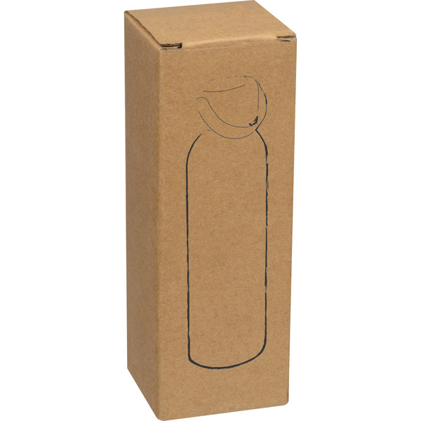 Drinking bottle made from recycled aluminium BENITO - White