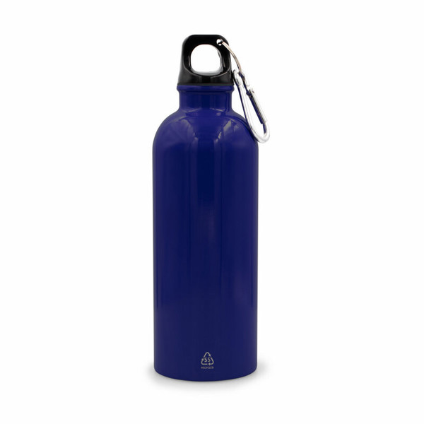 Sports bottle 500 ml with carabiner clip | Brenda - navy blue