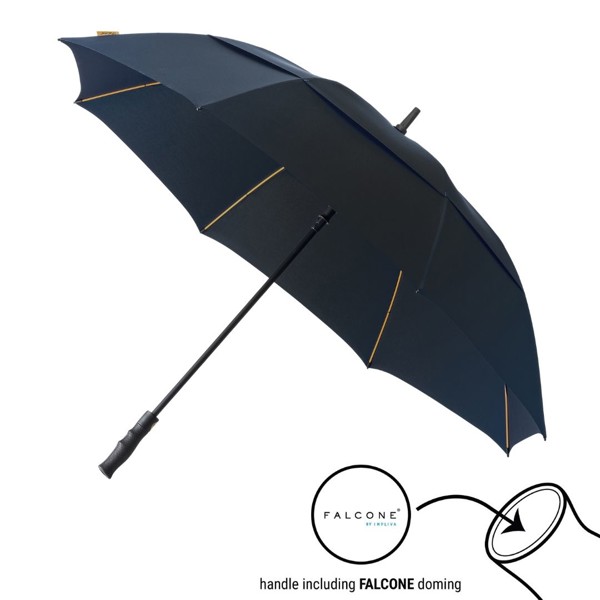 FALCONE - Parapluie tempte - Automatique - Impermable au vent -  130 cm - Bleu marin