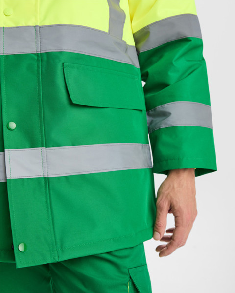 Av Parka Merak - VERDE JARDÍN/AMARILLO FLÚOR / 3XL