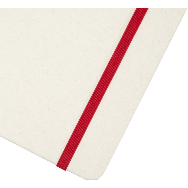 Blocco note formato A5 a righe in carta riciclata Bass - Rosso
