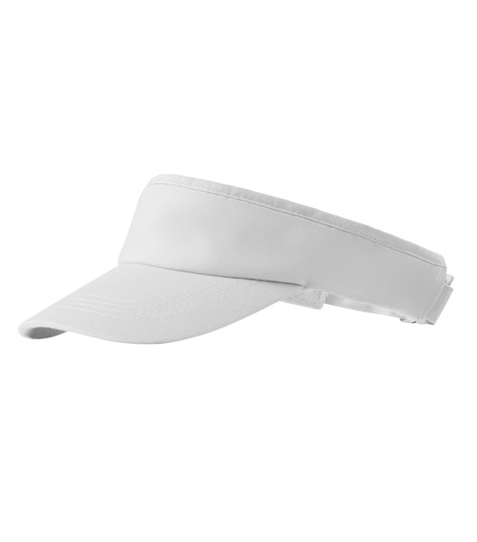 Kšilt Unisex Malfini® Sunvisor - Bílá / nastavitelná