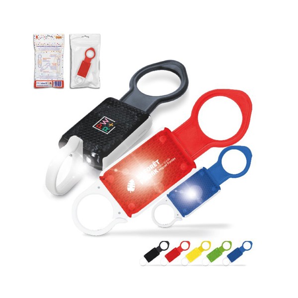 SAFETY LAMP CLIP-ON AND BOTTLE HOLDER - Jaune / 