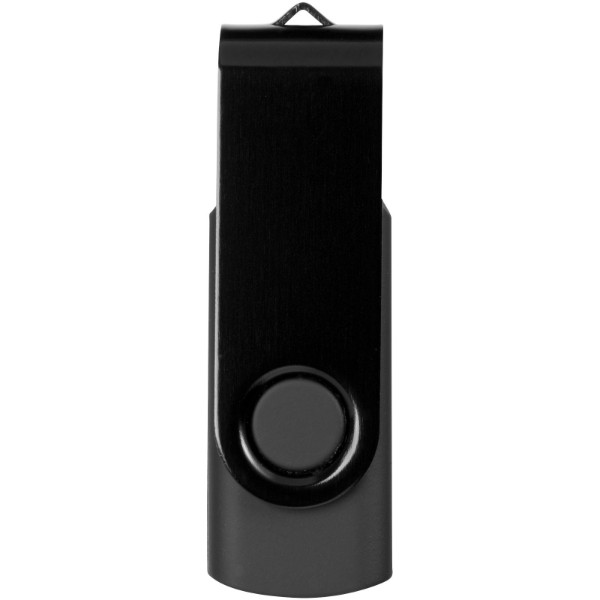 Rotate-metallic 4GB USB flash drive - Solid Black