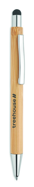 Bamboo stylus pen blue ink Bayba
