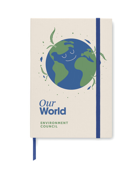Carnet A5 en carton recyclé Mito Note - Bleu