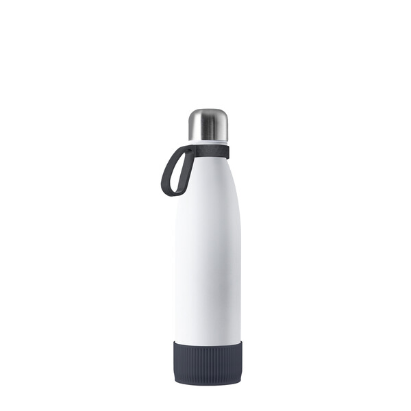 NIZZA - Bottle: white, Ring: dark grey, Sleeve: dark grey