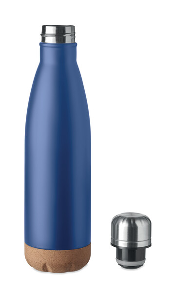 Bouteille double paroi 500 ml Aspen Cork - Bleu