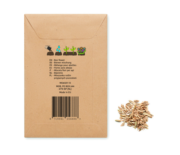 Flowers mix seeds in envelope Seedlopebee