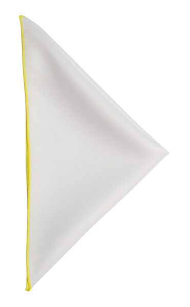 J&F Handkerchief White/Yellow ONE