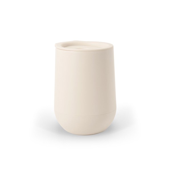 ADLINGTON. Ποτήρι ταξιδιού από PP με διπλό τοίχωμα μονωμένο με αέρα - Λευκό Παστέλ