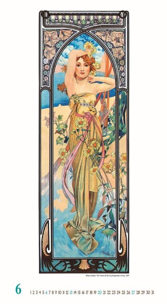 Nástenný Kalendár Alfons Mucha 2027