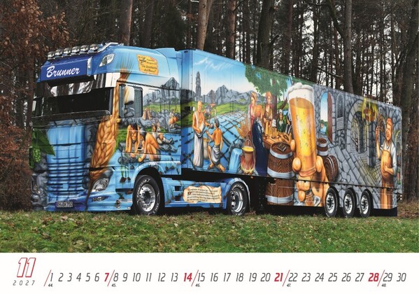 Nástenný Kalendár Trucks 2027