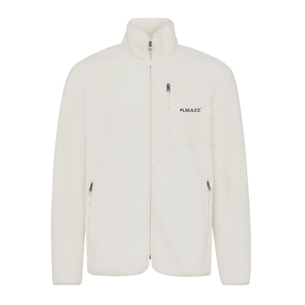 Iqoniq Diran recycled polyester pile fleece jacket - Natural / L