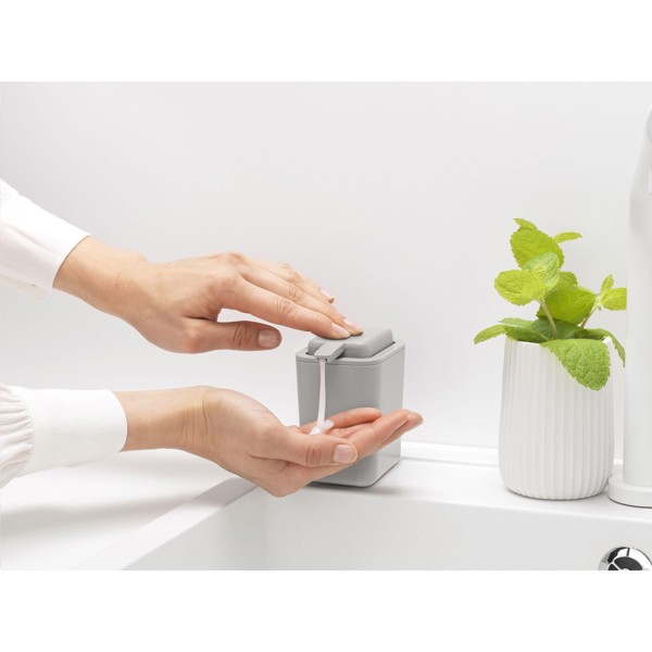 Brabantia Sinkside Distributeur de Savon 200 ml - Gris Clair