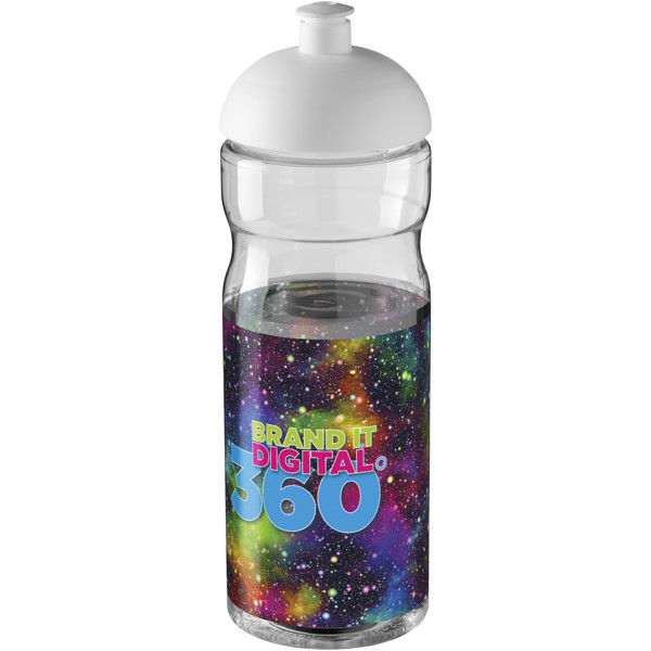 H2O Active® Base 650 ml dome lid sport bottle - Transparent / White