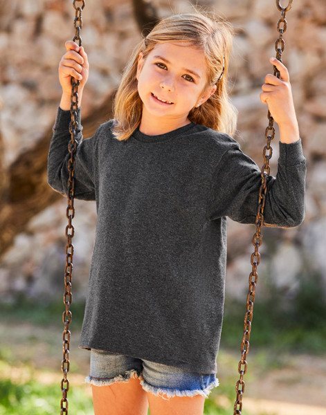 Kids Valueweight Long Sleeve T - White / 140 (9-11)