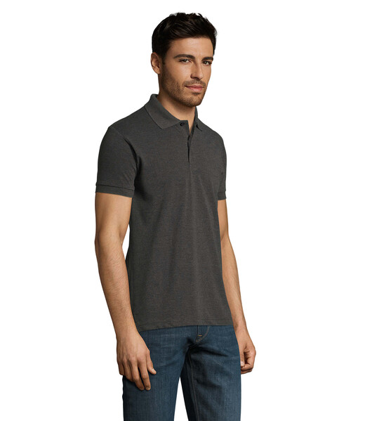 PERFECT MEN Polo homen 180g - Antracite MatizadoM