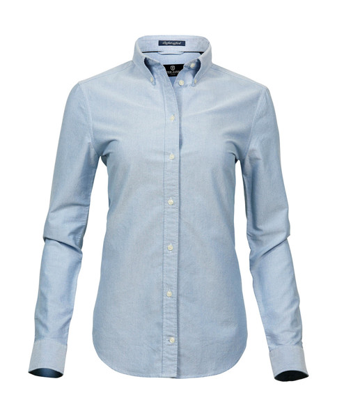 Ladies Perfect Oxford Shirt - Light Blue / XS