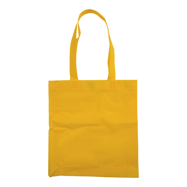 Heat-Sealed 80 G/M2 Non-Woven Fabric Shopping Bag With Gusset And Long Handles