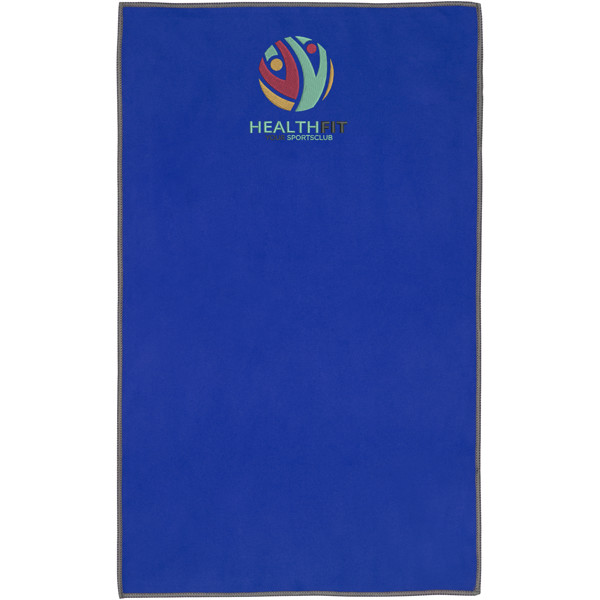Asciugamano ultraleggero ad asciugatura rapida certificato GRS 30 x 50 cm Pieter - Blu royal