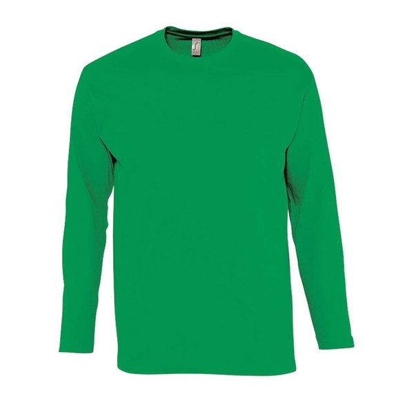 Sol's Monarch - Men's Round Collar Long Sleeve T-Shirt - Kelly Green / 3XL