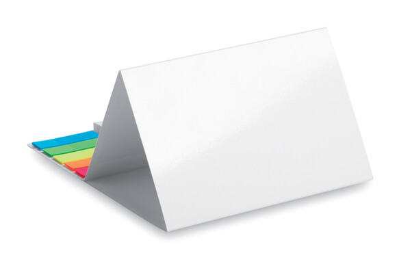 Desk calendar with soft cover, markers and memo pad - Full colour